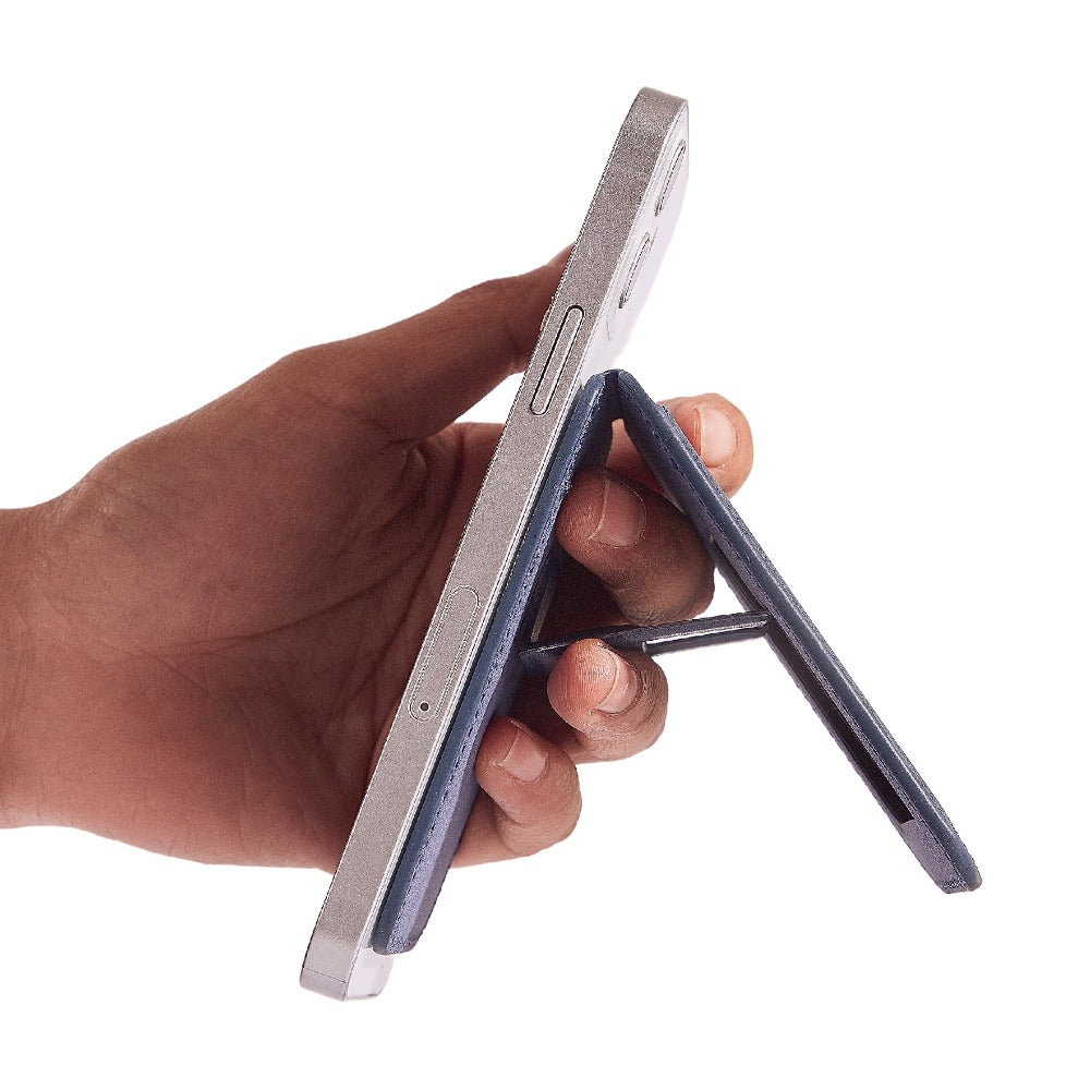 MRC058 Cell Phone Folding Magnetic Kickstand with Card Holder, Elastic A-Model