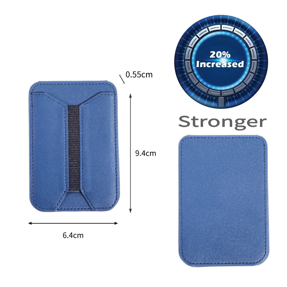 MRC058 Cell Phone Folding Magnetic Kickstand with Card Holder, Elastic A-Model