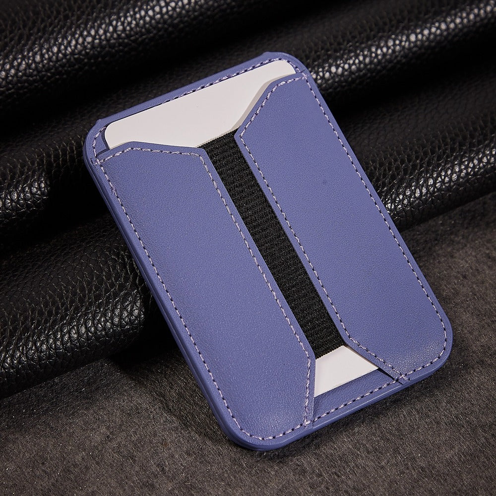 MRC058 Cell Phone Folding Magnetic Kickstand with Card Holder, Elastic A-Model
