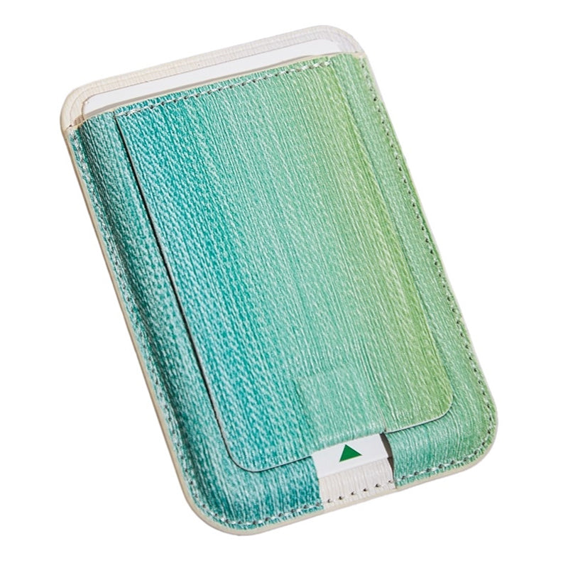 MRC048 Textured Folding Magnetic Kickstand for Smartphone Back Holder with Card Slot