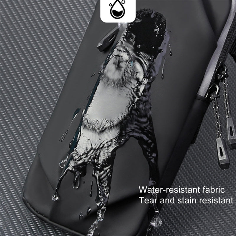 Outdoor Sports Fitness Armband Pouch Men Women Mobile Phone Arm Bag with Shoulder Strap