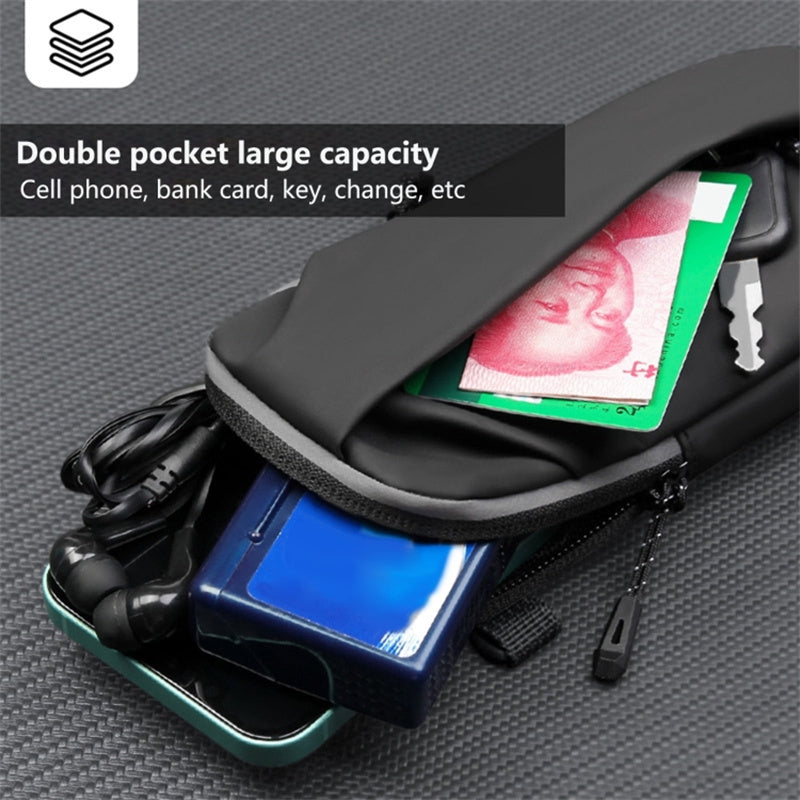 Outdoor Sports Fitness Armband Pouch Men Women Mobile Phone Arm Bag with Shoulder Strap