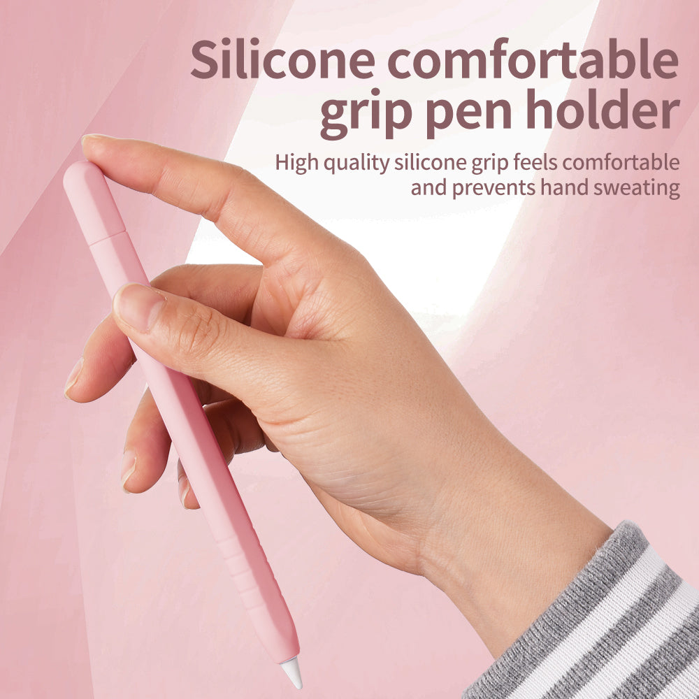 For Apple Pencil (USB-C) Silicone Sleeve Anti-Drop Stylus Pencil Protective Case with Tip Cap