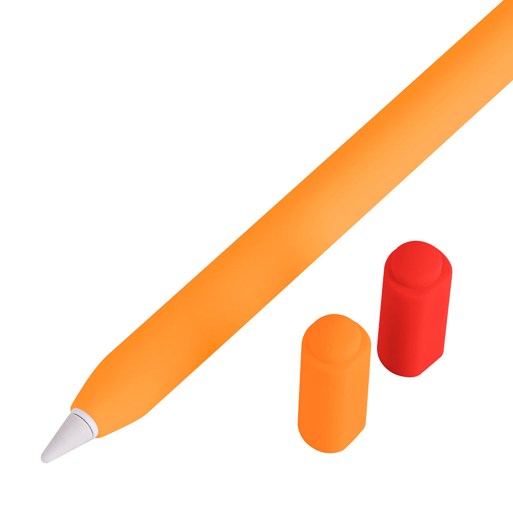 For Apple Pencil (USB-C) Silicone Sleeve with 2 Tip Caps, Drop-Proof Stylus Protective Case