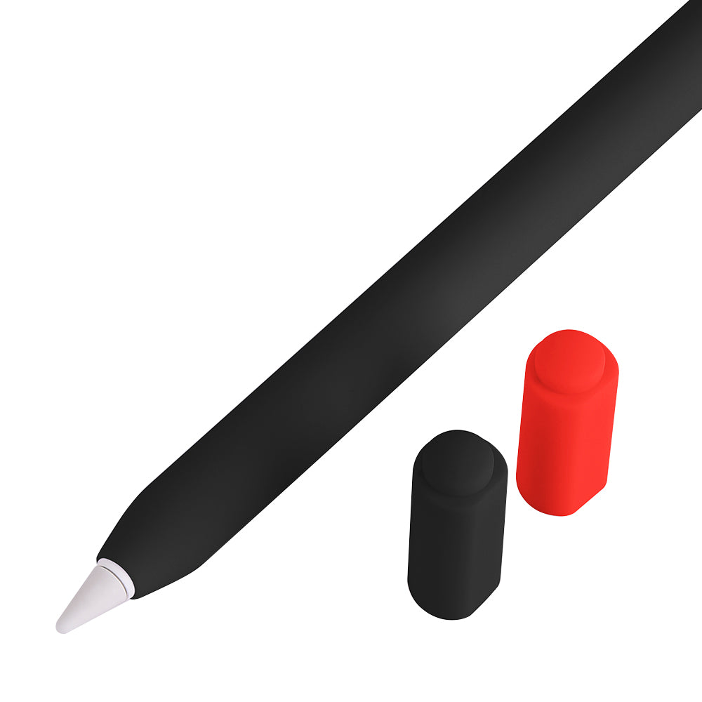 For Apple Pencil (USB-C) Silicone Sleeve with 2 Tip Caps, Drop-Proof Stylus Protective Case
