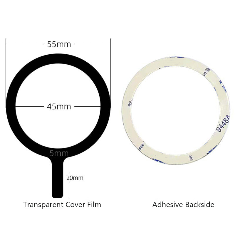 10Pcs Metal Ring Sticker Compatible with MagSafe Magnetic Wireless Charging Ring