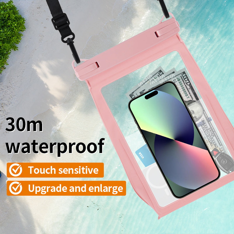 8.2-inch Phone Bag IPX8 Waterproof 30m Underwater Touch Screen Phone Case with Lanyard