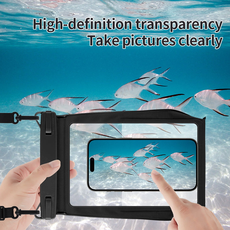 8.2-inch Phone Bag IPX8 Waterproof 30m Underwater Touch Screen Phone Case with Lanyard