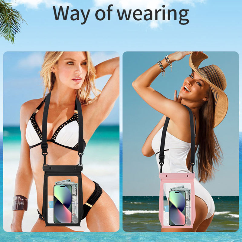 8.2-inch Phone Bag IPX8 Waterproof 30m Underwater Touch Screen Phone Case with Lanyard