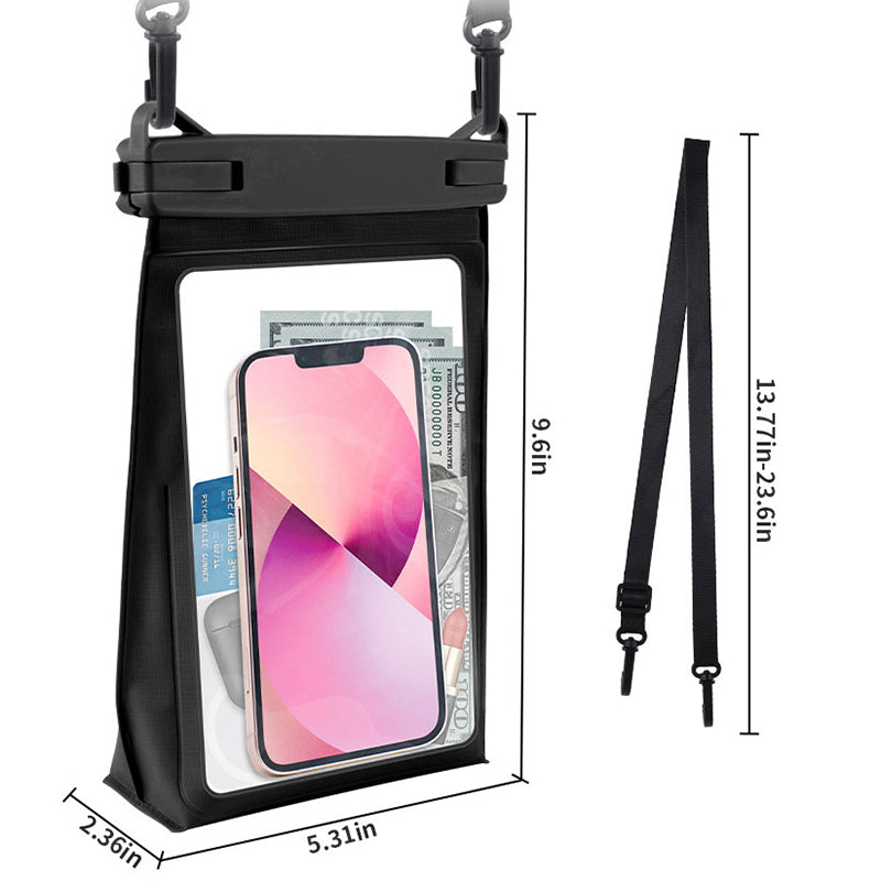 8.2-inch Phone Bag IPX8 Waterproof 30m Underwater Touch Screen Phone Case with Lanyard