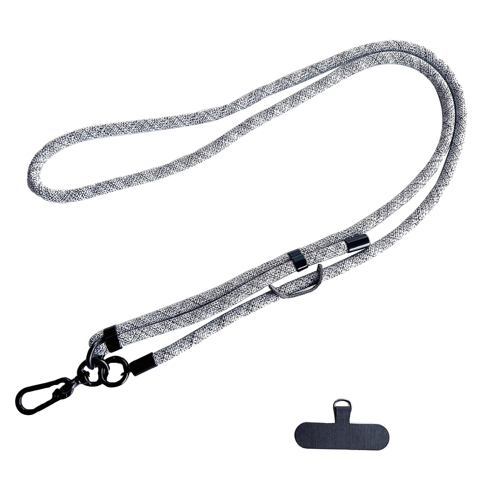 7mm Phone Lanyard Adjustable Nylon Neck Strap with Tether Tab