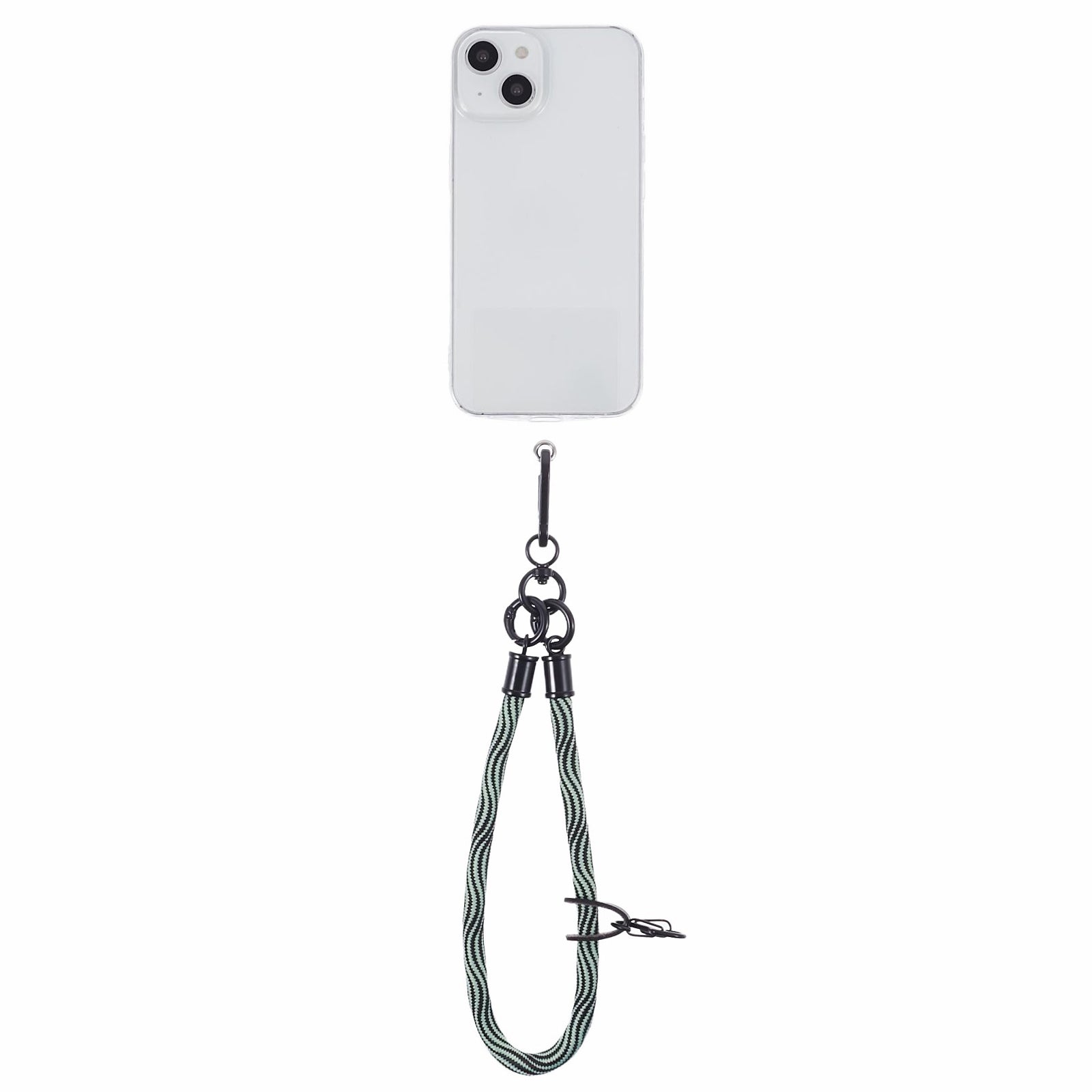 8mm 30cm S-Texture Hand Wrist Strap Short Lanyard Strap with Patch for Mobile Phone Keys Camera