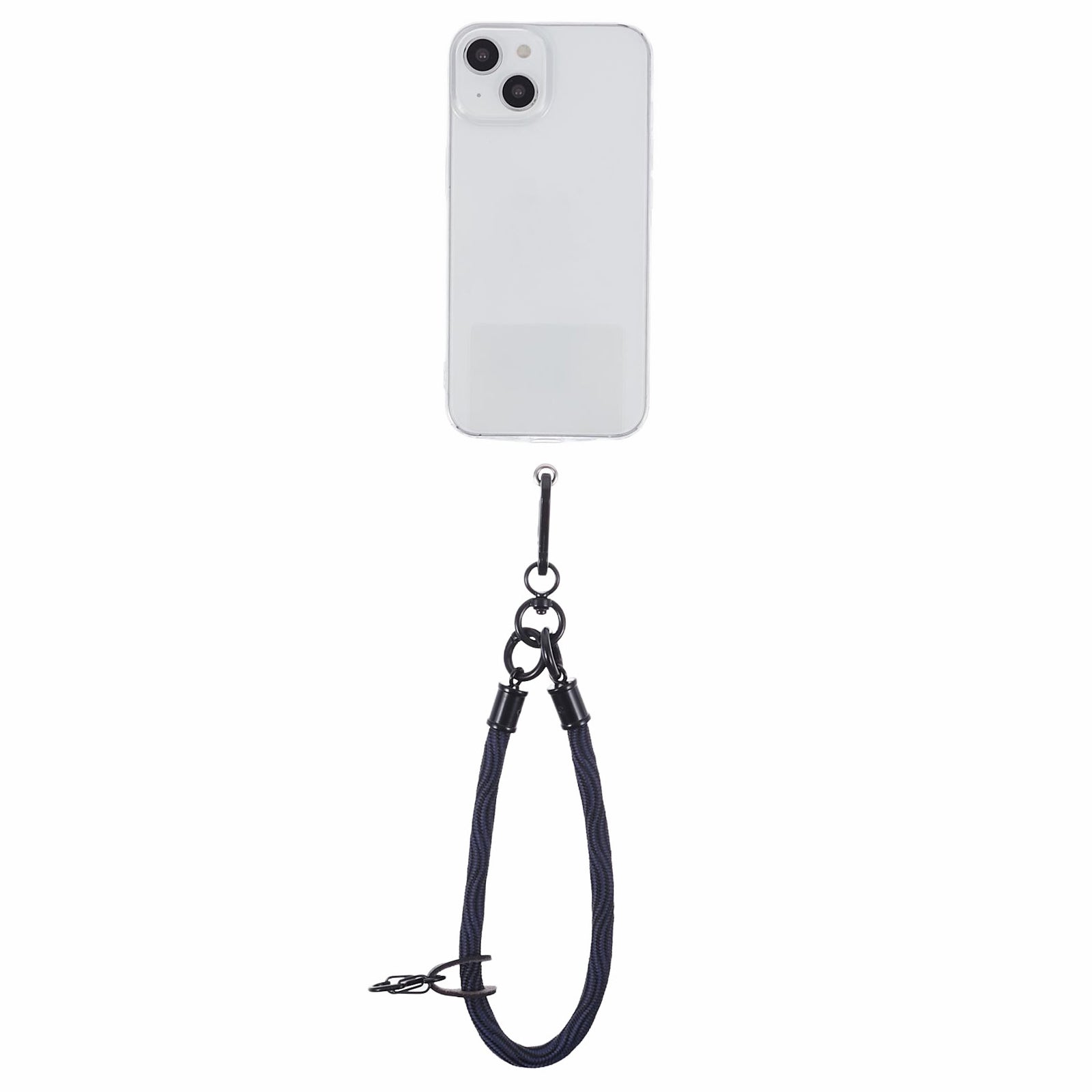 8mm 30cm S-Texture Hand Wrist Strap Short Lanyard Strap with Patch for Mobile Phone Keys Camera