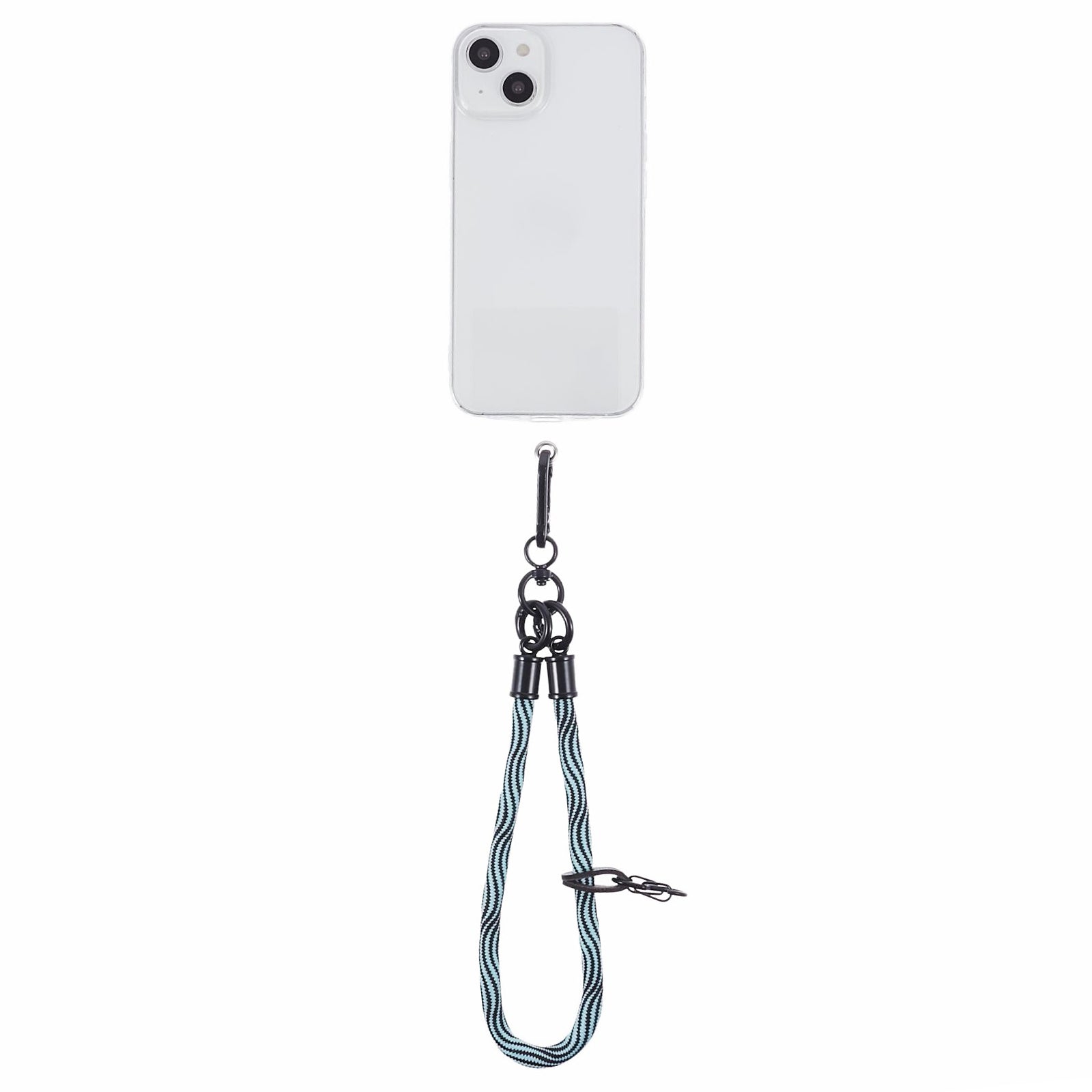 8mm 30cm S-Texture Hand Wrist Strap Short Lanyard Strap with Patch for Mobile Phone Keys Camera