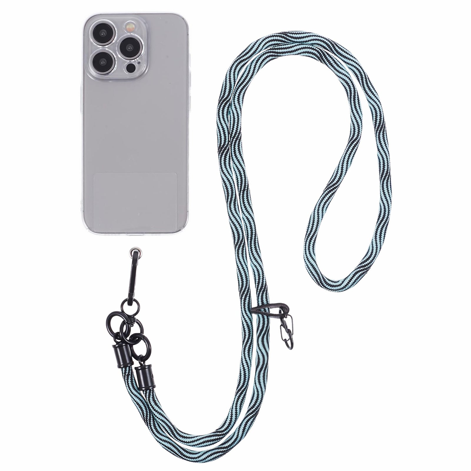 8mm Universal Phone Lanyard Strap S-Texture Neck Strap Rope with Patch