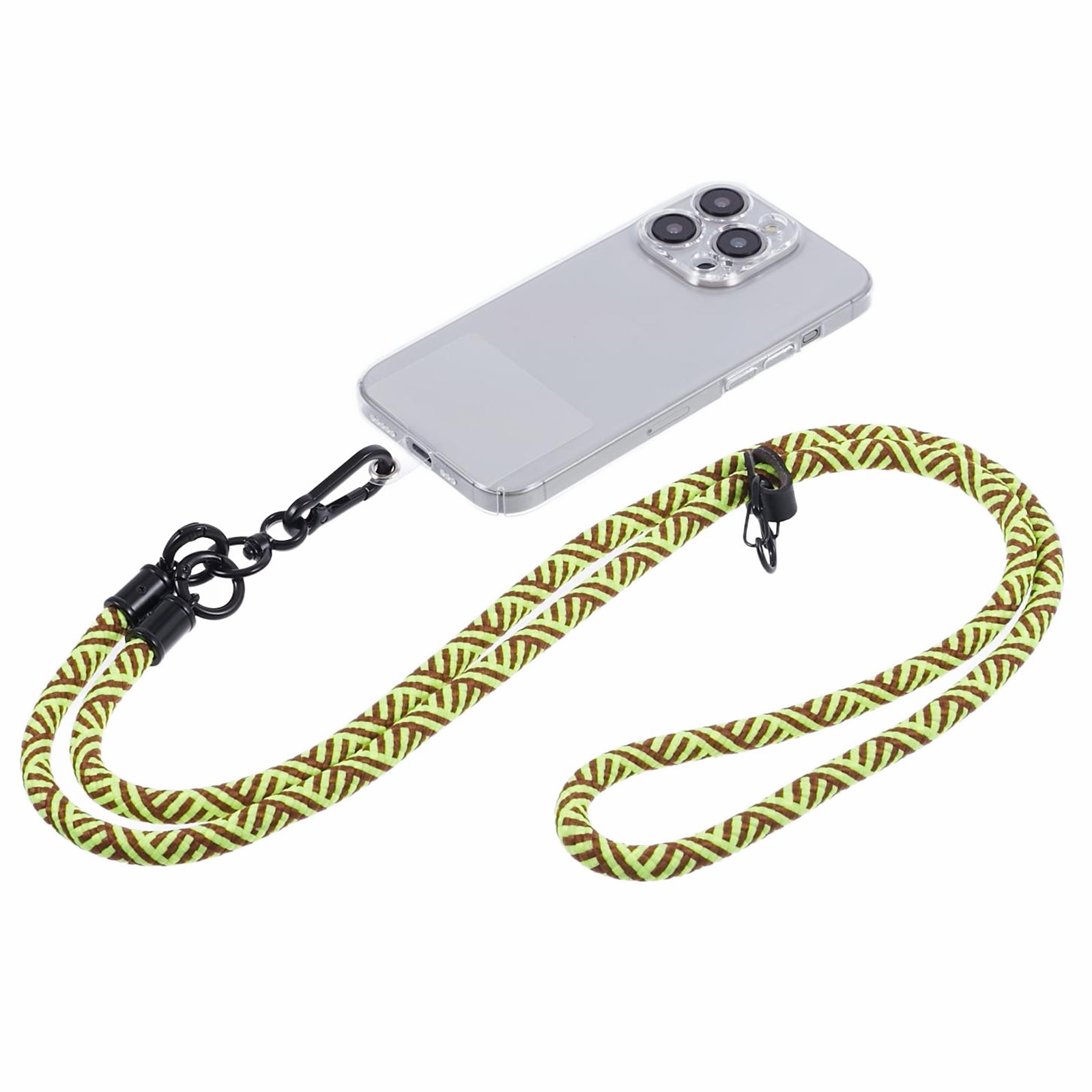 Crossbody Phone Lanyard 8mm Thickness Adjustable Phone Neck Strap with Tether Tab