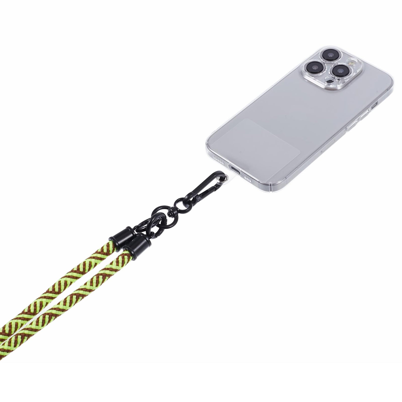 Crossbody Phone Lanyard 8mm Thickness Adjustable Phone Neck Strap with Tether Tab