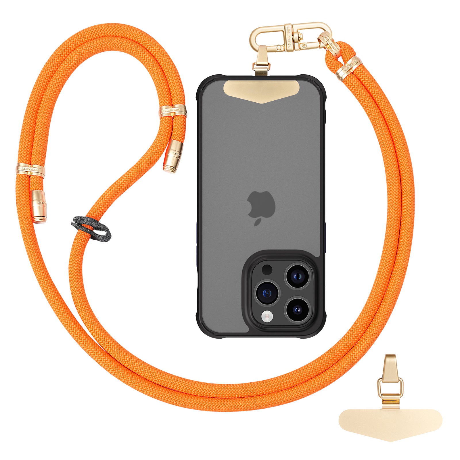 LEEU DESIGN Phone Lanyard 160cm Adjustable Crossbody Cell Phone Neck Strap with Pad
