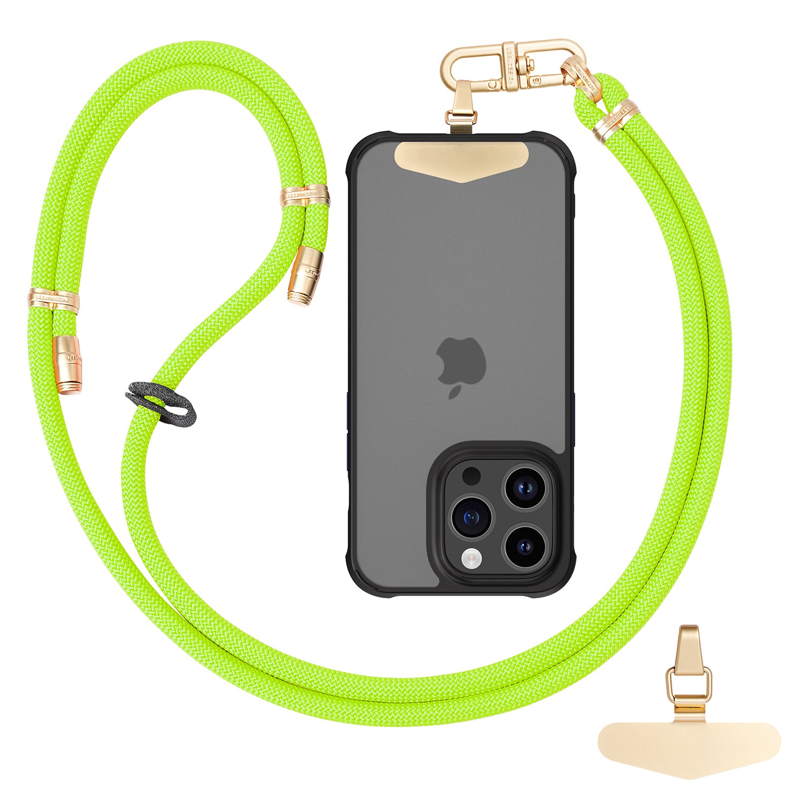 LEEU DESIGN Phone Lanyard 160cm Adjustable Crossbody Cell Phone Neck Strap with Pad