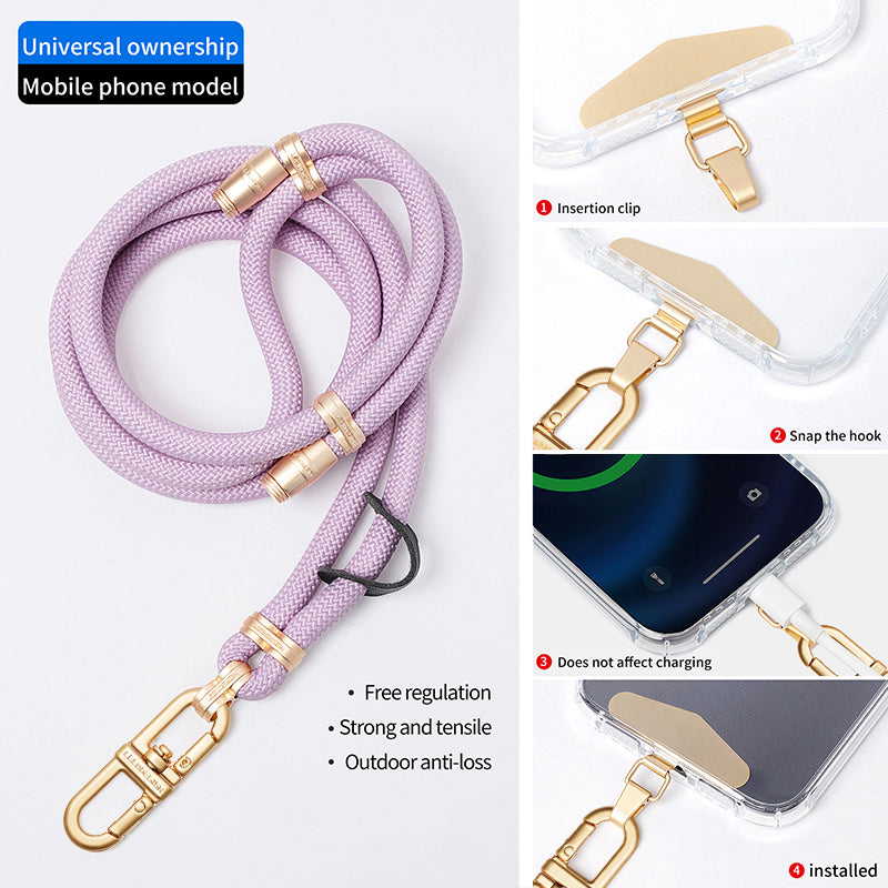 LEEU DESIGN Climbing Series 85cm Phone Lanyard Adjustable Cell Phone Crossbody Neck Rope