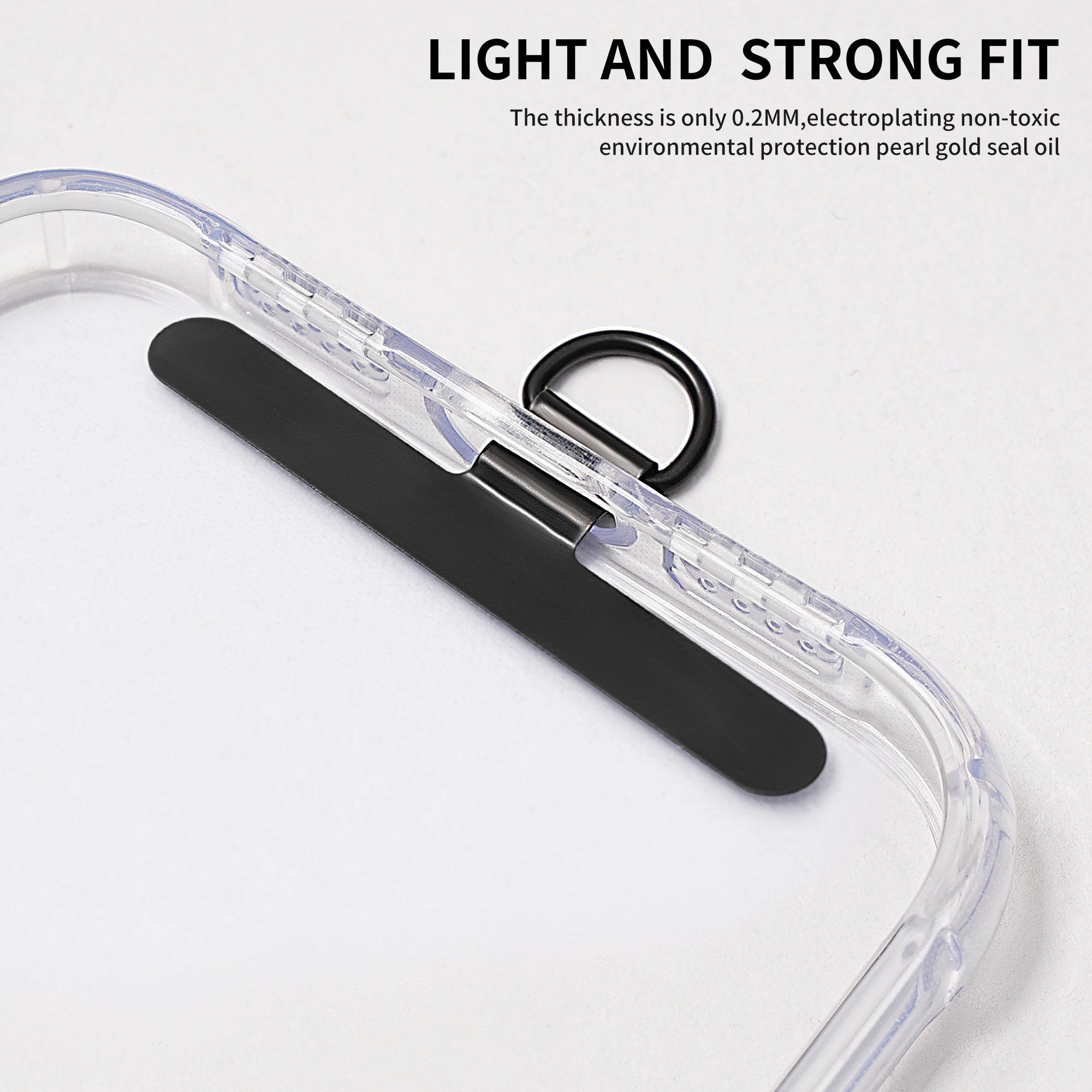 D-Buckle Phone Tether Tab Crossbody Phone Lanyard Pad Universal Metal Phone Strap Patch