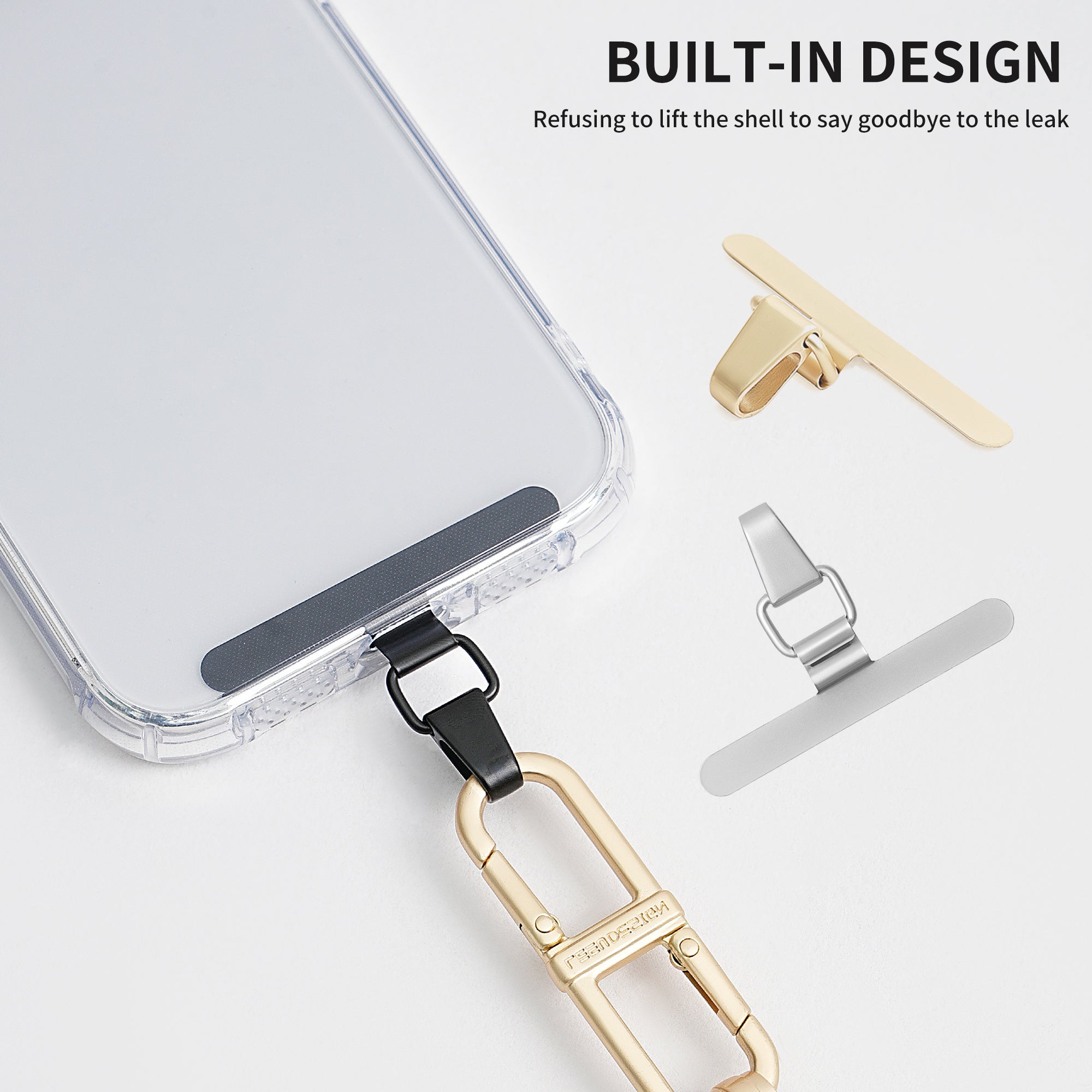 LEEU DESIGN Metal Phone Tether Tabs Universal Phone Lanyard Replacement Part