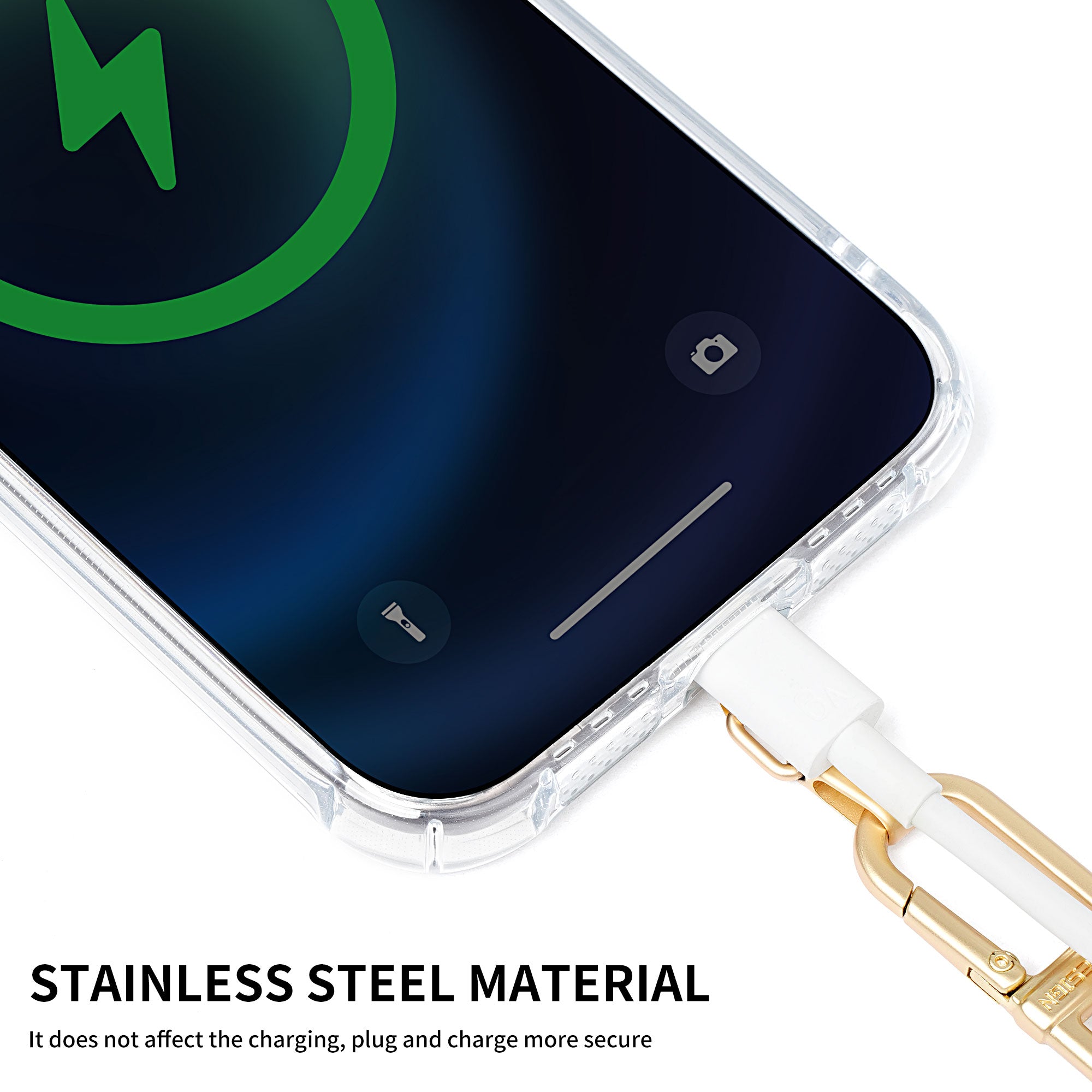 Universal Phone Tether Tab Triangle Metal Patch Pad for Phone Lanyard Strap