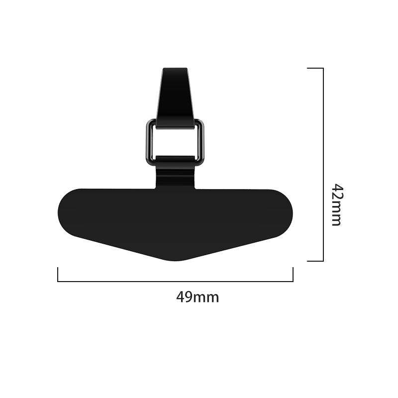 Universal Phone Tether Tab Triangle Metal Patch Pad for Phone Lanyard Strap