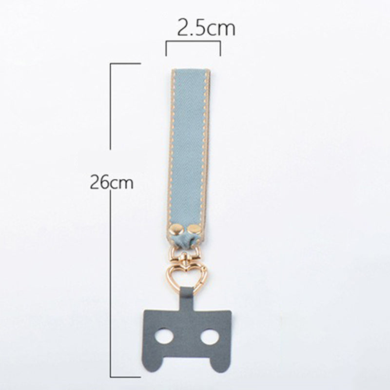Polyester Phone Lanyard Anti-lost Cell Phone Wrist Strap with Connection Sheet and Small Rope