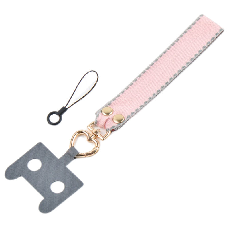 Polyester Phone Lanyard Anti-lost Cell Phone Wrist Strap with Connection Sheet and Small Rope