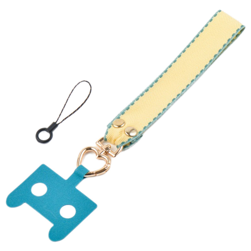 Polyester Phone Lanyard Anti-lost Cell Phone Wrist Strap with Connection Sheet and Small Rope