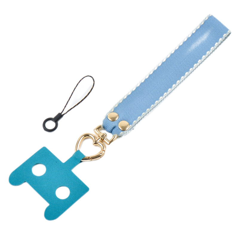 Polyester Phone Lanyard Anti-lost Cell Phone Wrist Strap with Connection Sheet and Small Rope