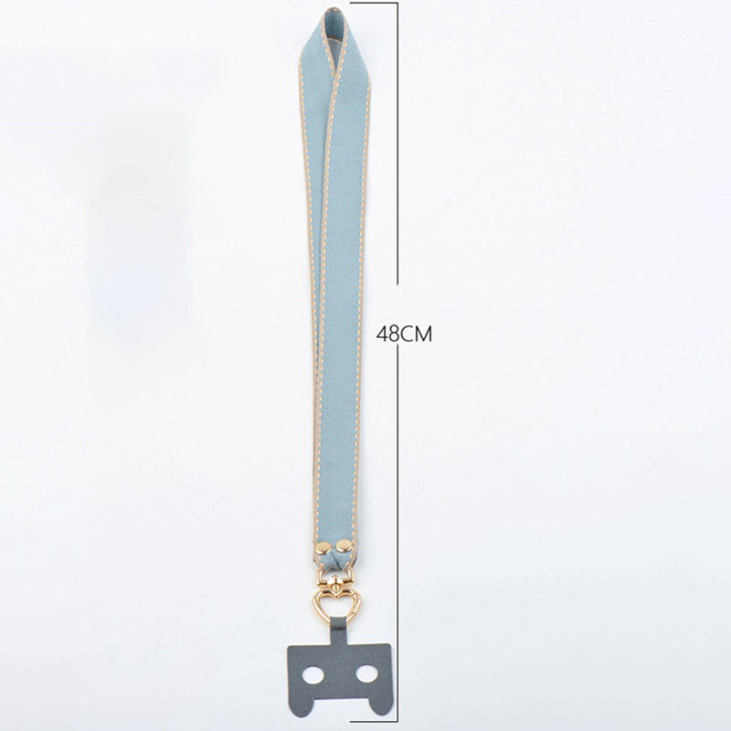 Polyester Anti-drop Cell Phone Neck Strap with Connection Sheet and Small Rope