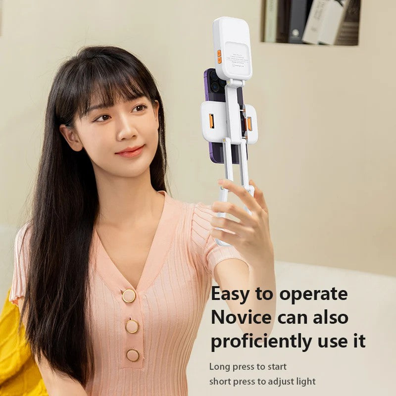 DP2.PRO Foldable Desktop Phone Holder Fill Light Live Streaming Video Recording Fill Light