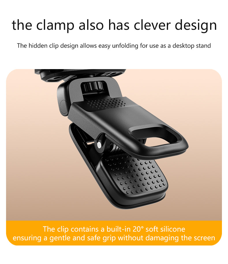 D4 Mini Size RGB LED Clip-On Fill Light Video Conference Lamp for Cell Phone Live Streaming