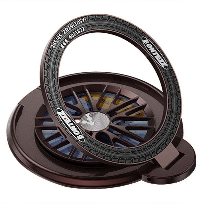 BONTEZZ Magnetic Phone Ring Holder 360 Degrees Rotation Gyroscope Phone Kickstand