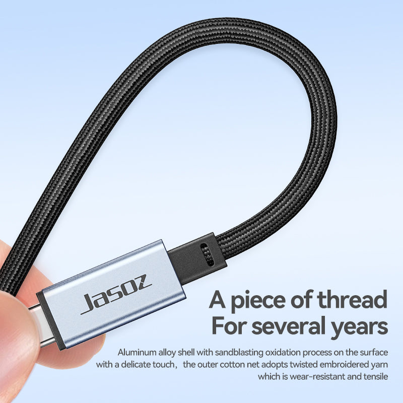 JASOZ D119 1.5m USB4 8K / 60Hz PD 240W 40Gbps Type-C Fast Charging Cable