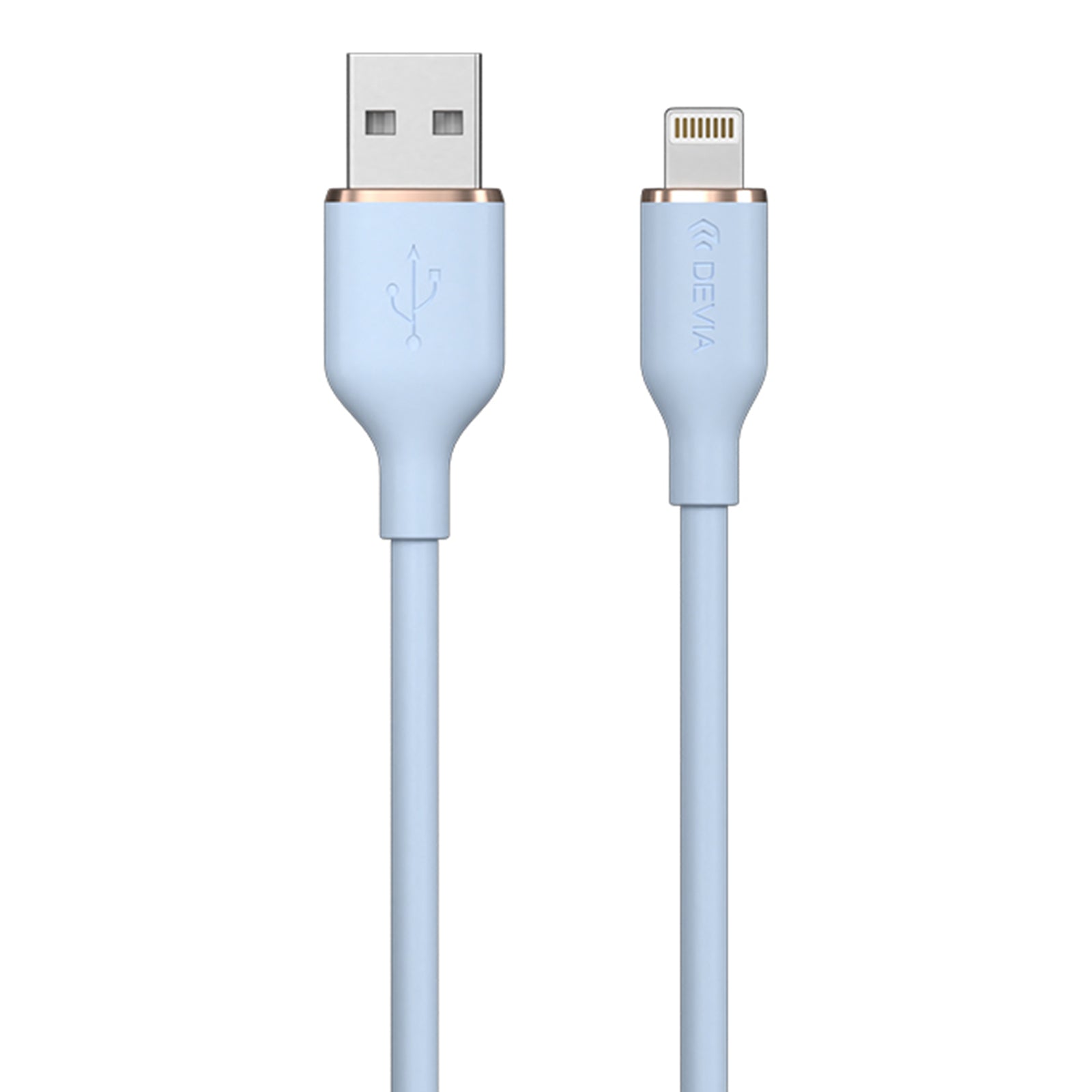 DEVIA Jelly Series EC630 1.2m USB-A to Lightning 2.4A Charging Cable Silicone Data Cord