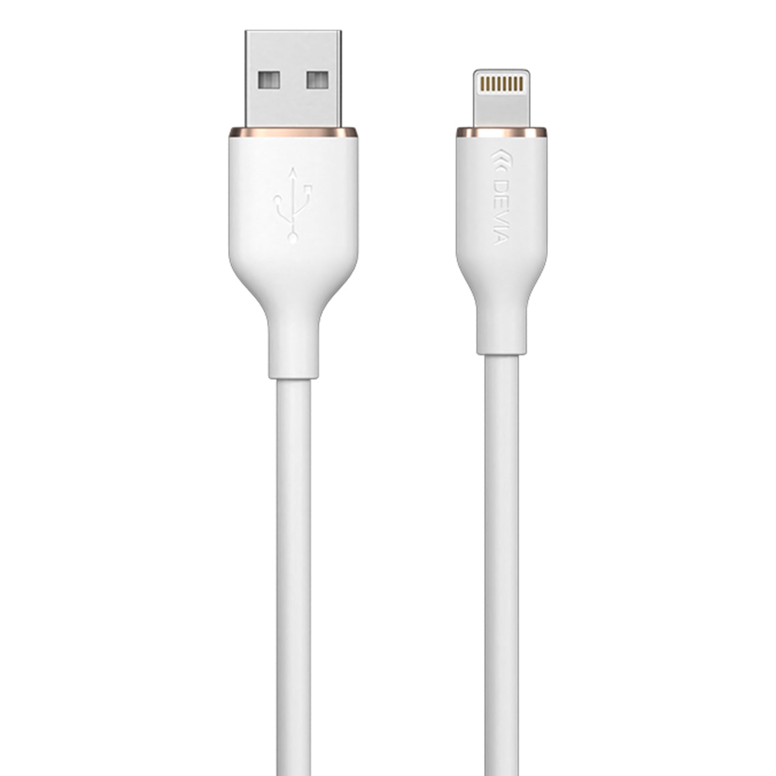 DEVIA Jelly Series EC630 1.2m USB-A to Lightning 2.4A Charging Cable Silicone Data Cord