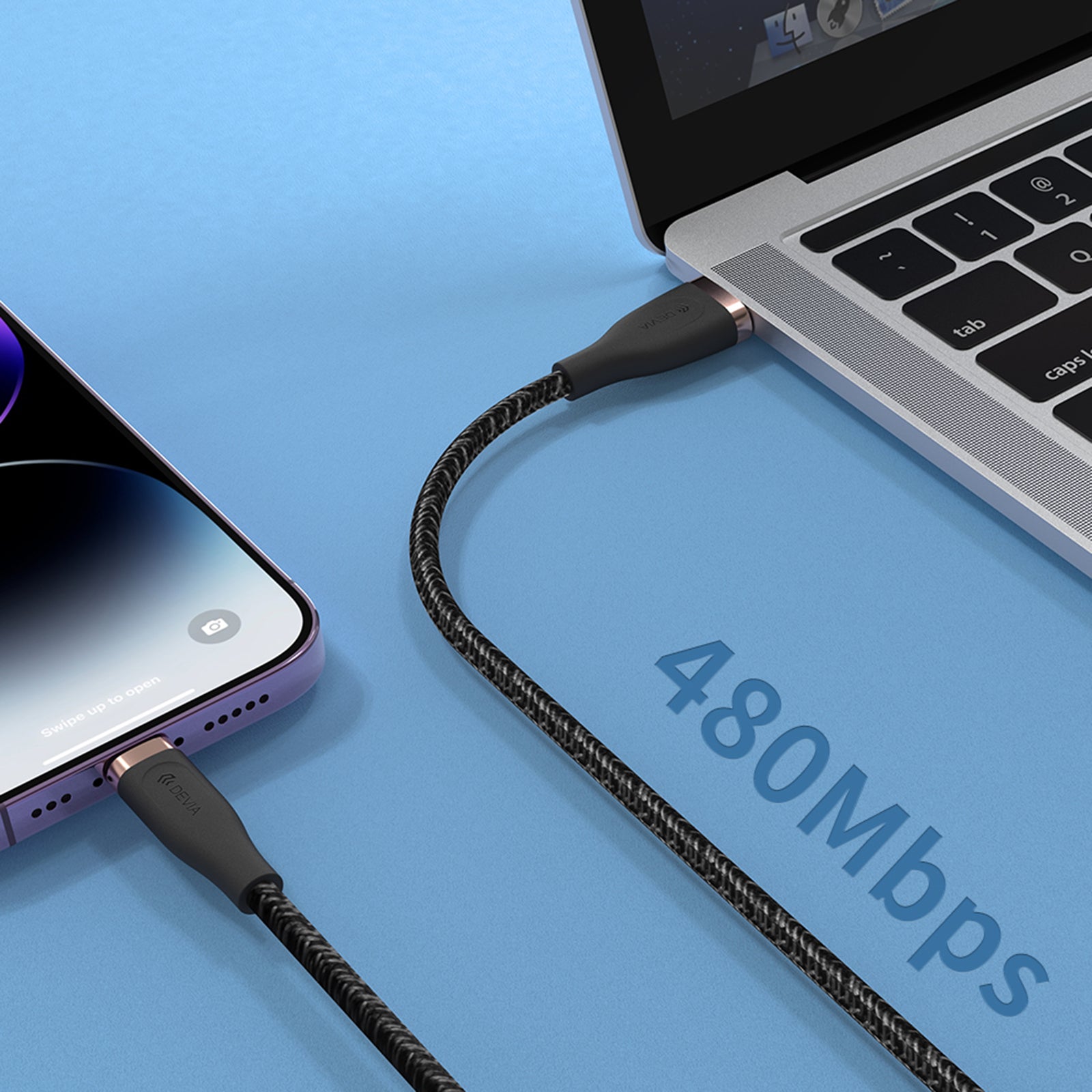 DEVIA Star Series EC417 1.5m USB-A to Lightning 2.4A Quick Charge Cable Data Sync Cord