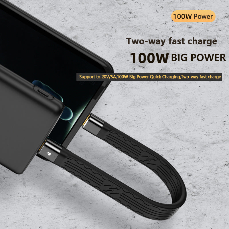 Type-C to Type-C Thunderbolt 4 FPC Cable PD 100W Fast Charging Data Cable with Audio Video Transmission