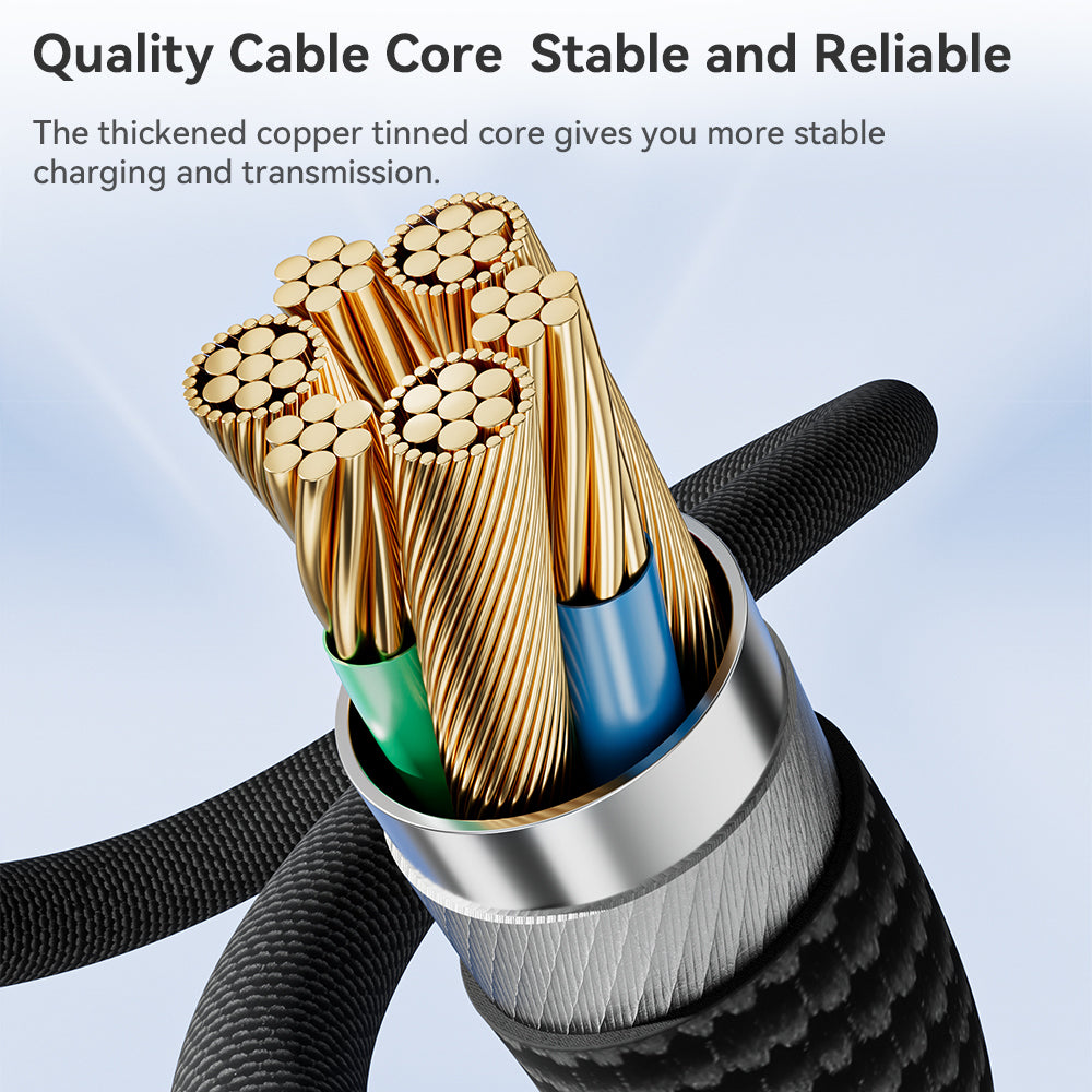TOOCKI TQ-X36C2 2m PD 100W USB-C Cable Fast Charging 480Mbps Data Cord