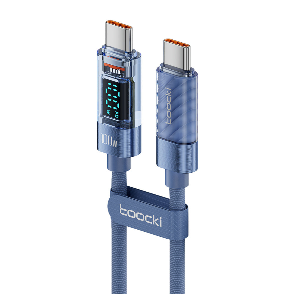 TOOCKI TQ-X36C2 2m PD 100W USB-C Cable Fast Charging 480Mbps Data Cord
