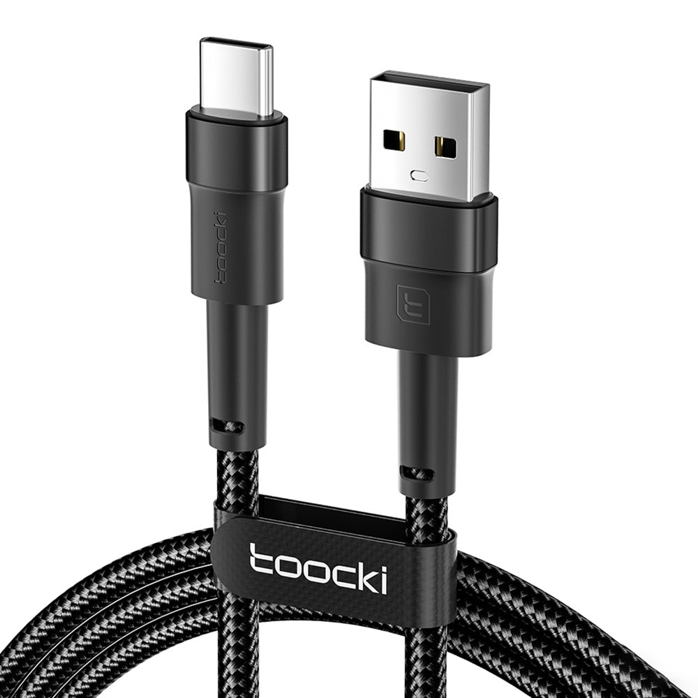 TOOCKI TQ-X16A3 1m USB to Type-C 3A Fast Charging Data Cable Braided Wire