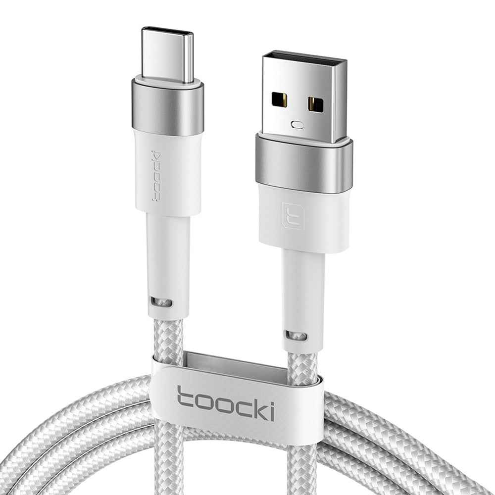 TOOCKI TQ-X16A3 1m USB to Type-C 3A Fast Charging Data Cable Braided Wire