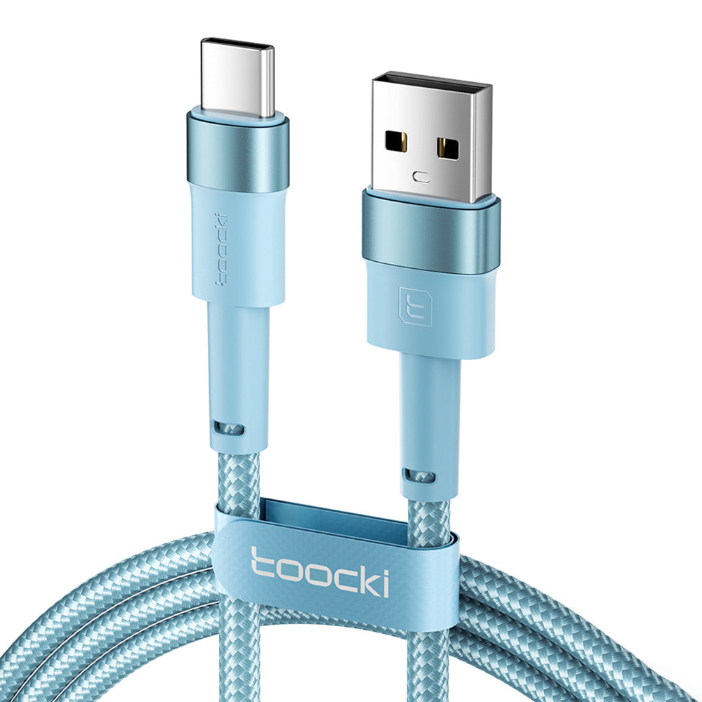TOOCKI TQ-X16A3 1m USB to Type-C 3A Fast Charging Data Cable Braided Wire