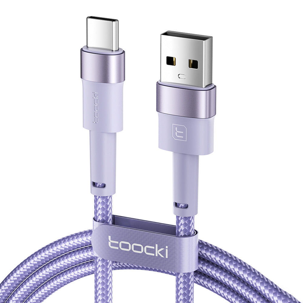TOOCKI TQ-X16A3 2m 3A Fast Charging USB to Type-C Data Cable Braided Wire