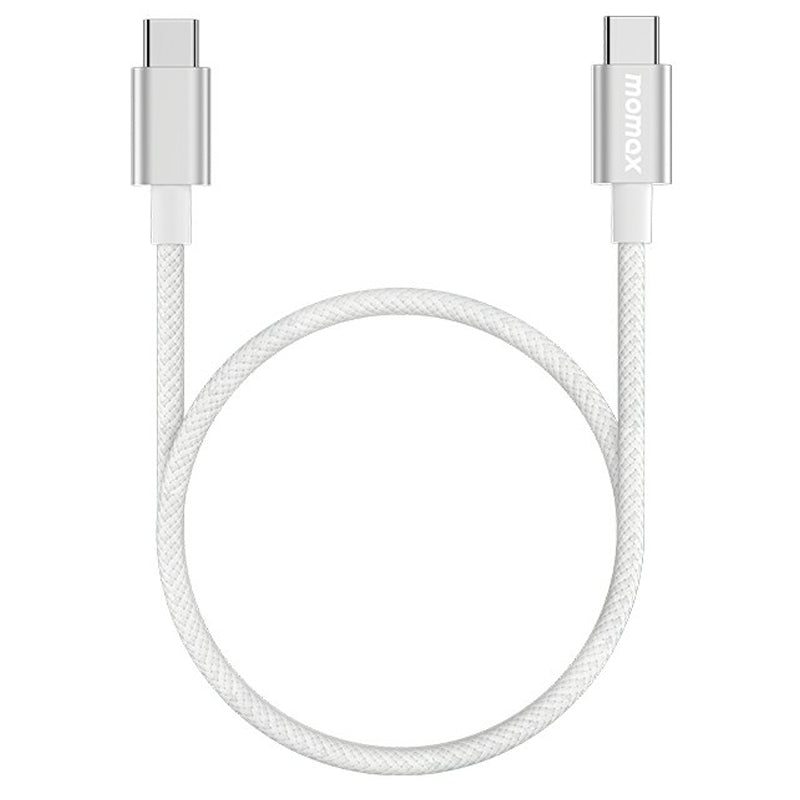 MOMAX Elite 0.5m PD 60W High Power USB C to USB C Nylon Braided Data Cable