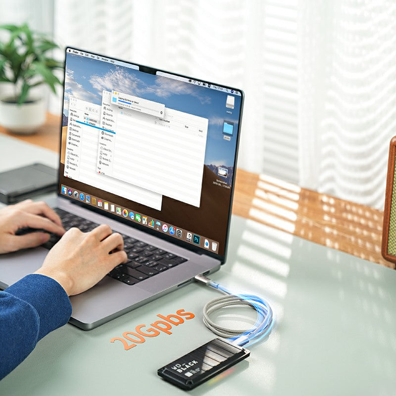 MOMAX Elite 1m USB3.2 Type-C to Type-C PD 100W Fast Charging Braided Data Cable