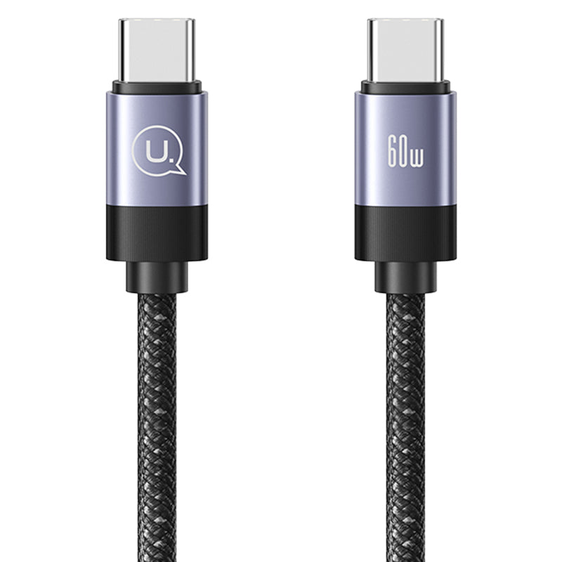USAMS Rui Series SJ704 Magnetic Data Cable Type-C To Type-C Charging Cable 60W 1m